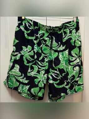 Men’s Swim Trunks Speedo Vibrant Green and Black Sz XL